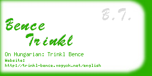 bence trinkl business card